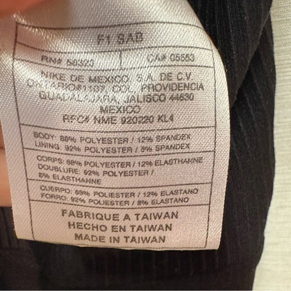 NIKE Dry-Fit Black Sleeveless Flared Leg Jumpsuit X-Small - Picture 6 of 8